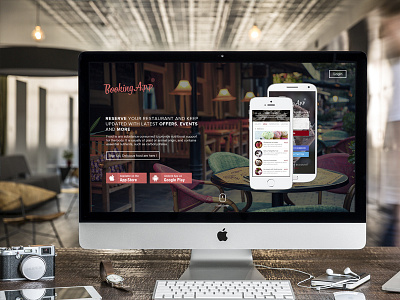 Booking App - Home Page android iphone mobile app ui ux web design