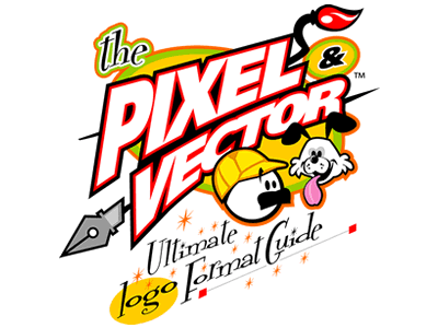 Pixel Vector Ultimate Format Guide logo cartoon character design graphic logo