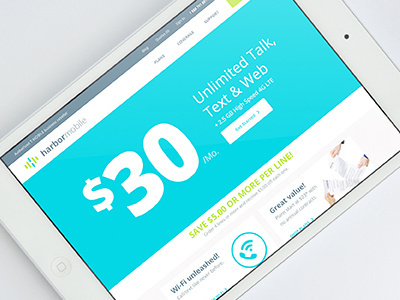 Harbor Mobile Website Redesign