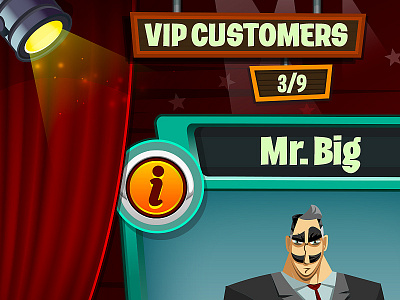 Vip store diner dash game ios mobile ui game vip