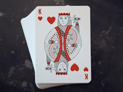King of Hearts cards hearts king ornate playing cards