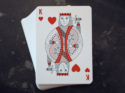 King of Hearts cards hearts king ornate playing cards
