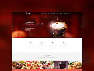 Kitra MultiPurpose WordPress Restaurant Theme bistro clean coffee elegant flat multipurpose restaurant themeforest ui ux web design wordpress theme