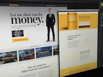 Rain Horn Landing Page conversion rate optimisation cro header high converting landing page landing page lead capture lead magnet real estate real estate agent website