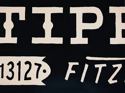 Tipping T Directional Signage directional drew lakin lettering sign painting signage tipping t