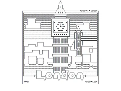 London Tower art ascii london monodraw