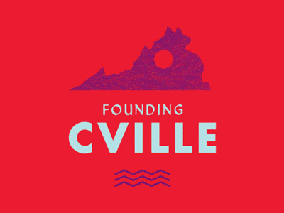 Founding Cville geometry layout signage type