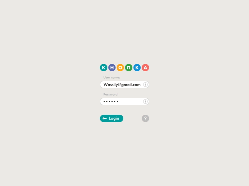 Login Error 2 animation buttons error flat knopka login menu ui ustwo