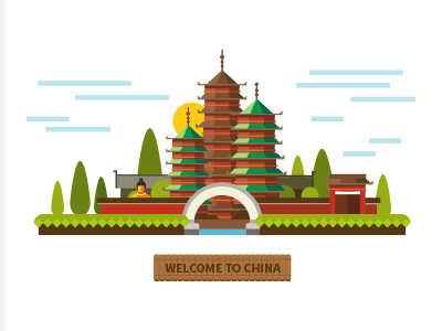 Hello asia :) asia china east flat japan sell state vector world