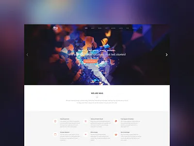 (WIP) Mug OnePage WordPress Theme agency clean flat multipurpose onepage personal portfolio themeforest ui ux web design wordpress theme