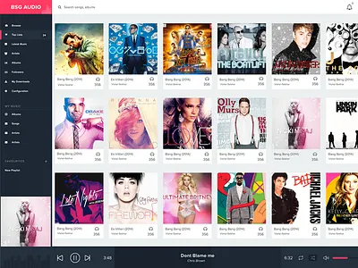 Music Cloud Dashboard admin audio colourful dashboard free freebie listen music player sound cloud spotify