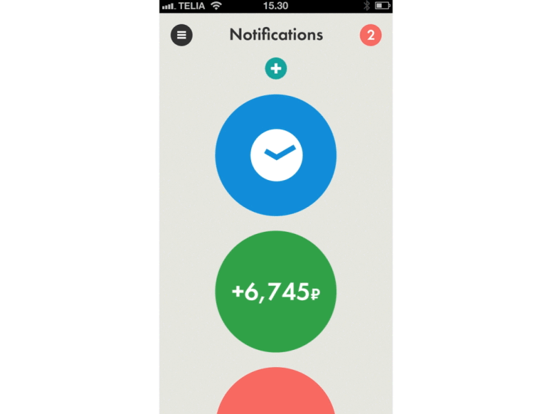 Info On Interaction 1 animation buttons flat knopka menu simplicity ui ustwo