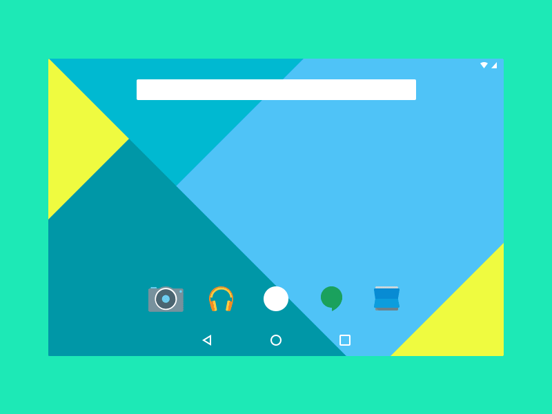 Material Drawer android android 5.0 android lollipop animation drawer flat gif google illustration material design navigation drawer