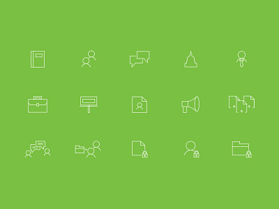 ContentWeb Icon Set flat freebie icons launchpad lab marketing minimal set
