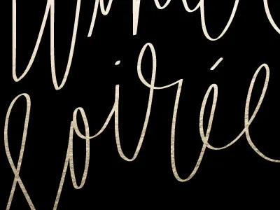 Winter Soiree faux gold foil hand written holiday party invitation minted script winter soiree