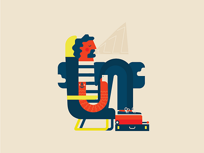 Low cost flight comfort :/ airplane character flat flight flying low cost sleeping trip
