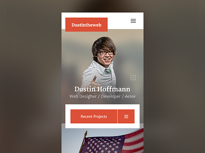 Mobile Preview design landing mobile portfolio profile responsive web design website