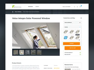 Product Detail Page buy cart customize detail fab product slider tools