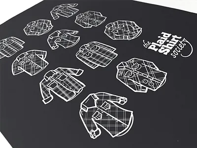 Pick your Plaid button down graphic hipster illustration lumberjack nonprofit plaid poster print shirt vector vintage