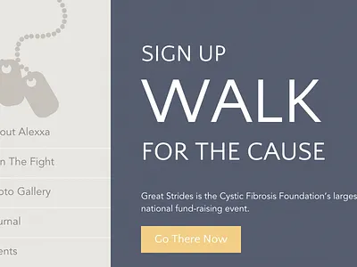 Alexxa's Army army blue cf cystic fibrosis non profit one page one page teal yellow