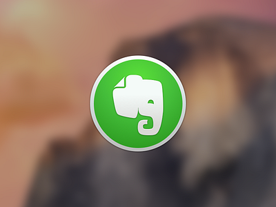 Evernote Yosemite Icon - Freebie clean download evernote free icon incs mac os x sketch yosemite