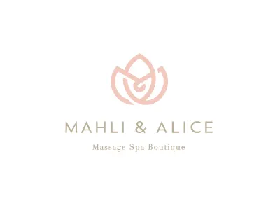 Mahli and Alice boutique brand logo m a mark massage spa
