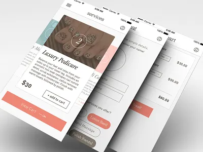 Treat screens app beauty ios manicure mobile on demand on the go pedicure treat