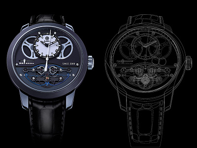 Watch ai design icon illustration interface mechanical mouse photoshop ps ui watch