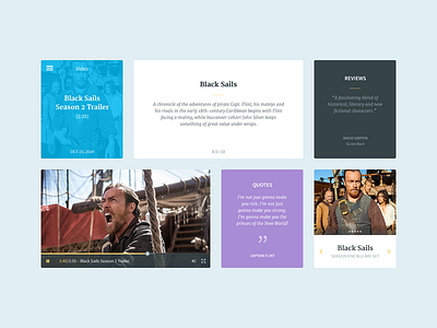 Drunken Parrot Extra UI black sails clean colorful drunken parrot flat hoarrd kit pirates ui video player white widgets
