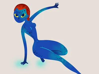 Mystique blue mystique vector x men