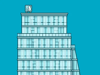 Stockholm Building no. 1 illustration office schibstedt stockholm subway vapiano