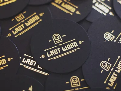 The Last Word Coasters alexander schultz alxandr braintree coasters illustration logo mamas sauce the last word