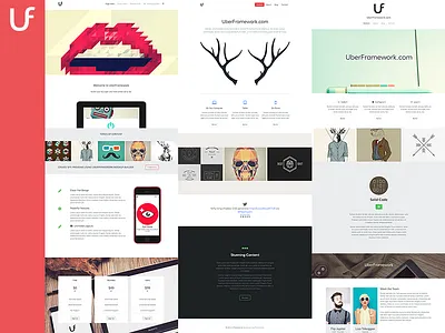 UberFramework Overview blocks design page theme wordpress