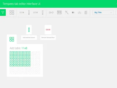Freebie: UI Tab Editor color column edit filter free merge picker psd row tab editor ui
