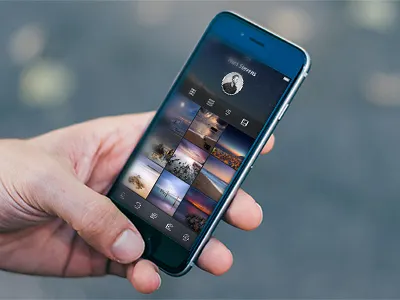 App Concept app clean dark iphone iphone6 message mobile photo simple ui ux