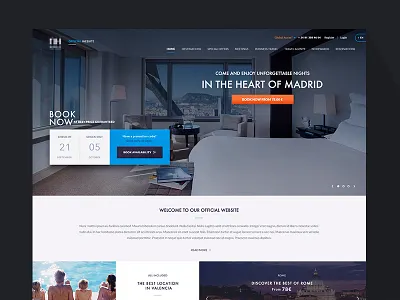 Hotel Homepage Shot booking home homepage hotel reservation