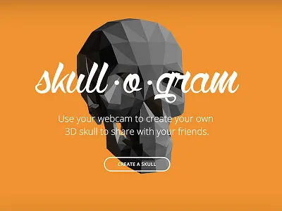 Skull-o-gram 3d halloween skull webgl