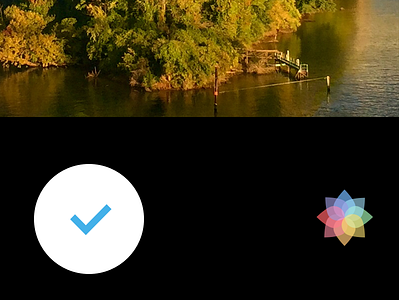 Camera Filter Icon 6plus camera check mark filter flower gallery icon iphone iphone 6 photo shutter