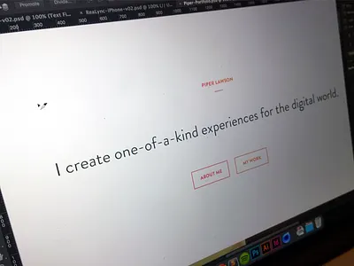 My Portfolio design flat minimalism portfolio ui website work