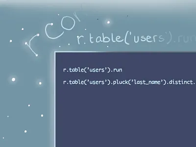 Etherial Database Illustrations database illustration magical night stars tech
