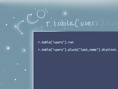 Etherial Database Illustrations database illustration magical night stars tech
