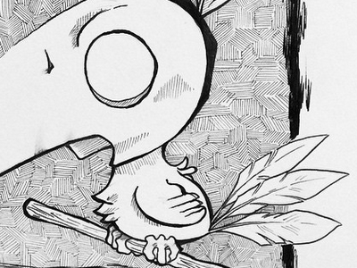 Halloweenie Bird 2 bird crow halloween scary spooky spoopy