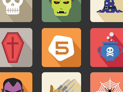 Free Halloween Vector Icon Set flat free ghost halloween icon vector