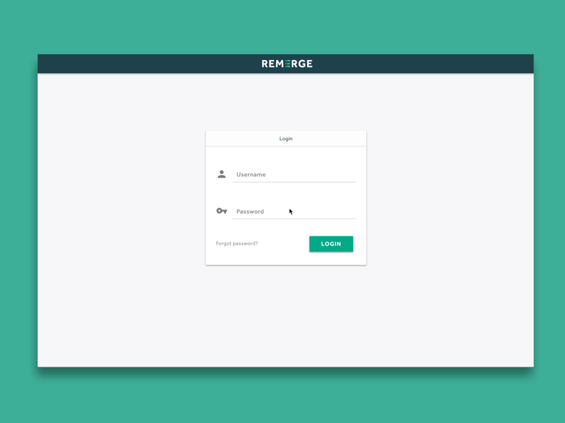Floating label login on remerge.io + CodePen css float floating label form input label ui web design