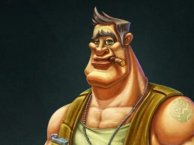 NPC-Characters for social game cartoon characters fighter girls illustration men power and force scientist sexy social game team tv presenter