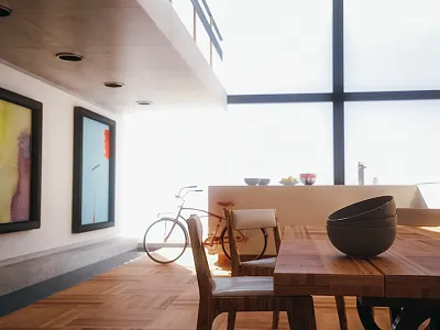 Kitchen Visualization 3d c4d interior model render