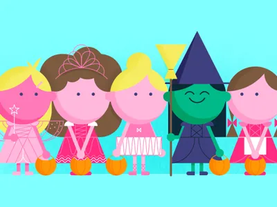 Trick or Treat ballerina fairy halloween princess witch