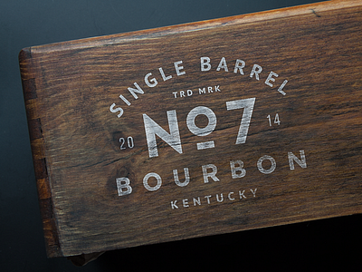 No.7 Logo Mockup badge logo mock up psd texture vintage wood