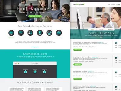 MyTechGuy Updates buttons homepage icons illustration interactive shadow technology testimonials ui ux webpage website