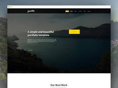 Gawentton - A simple one page portfolio agency landing page one page portfolio website